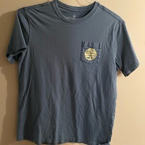 The Southern Shirt Company Blue Tee with Yellow Logo